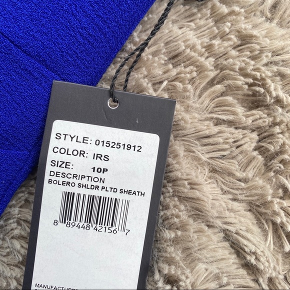 NWT 🏷 Adrianna Papell blue petite dress 10P - Picture 4 of 7